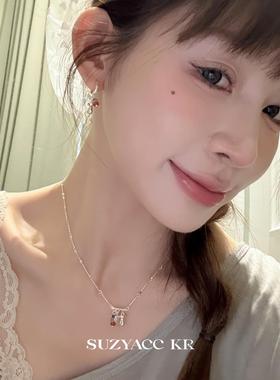 甜美彩色串珠笑脸项链