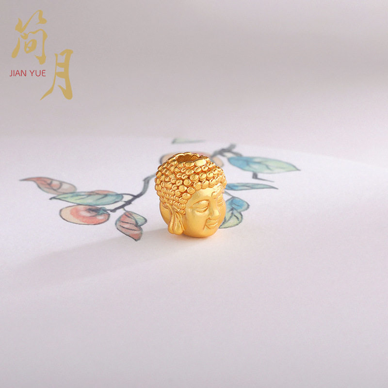 沙金佛头配件diy手链项链配饰挂件久不掉色手工编织挂饰品女首饰,淘宝优惠券,粉丝福利购,淘宝优惠卷