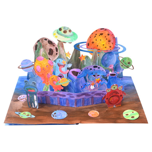 太空立体书diy手工自制绘本宇航员创意美术材料儿童画画工具套装 - 图3