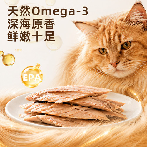 阿卡强鲣鱼角鱼肉条猫零食小鱼干 成幼猫咪小零食肉干猫条 - 图0