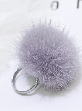 秋冬新款进口韩国气质百搭风毛球