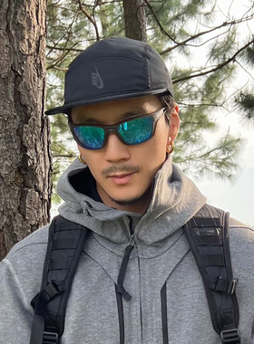 美式复古超轻户外露营眼镜男女全天太阳镜开车运动变色摩托车墨镜