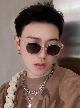 余文乐同款透明男日系偏光太阳镜