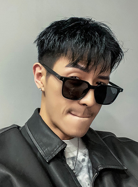 超轻偏光开车男士墨镜黑色方形显瘦高级感痞帅太阳镜雪地防紫外线