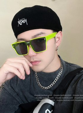 男款墨镜大脸防晒一体式