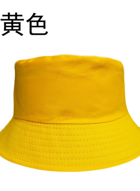 彩色渔夫帽双层亲子防晒帽宽帽檐