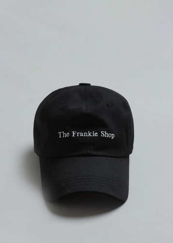 Frankie Shop 字母刺绣圆顶纯色棒球帽女多色 痞幼同款 - 图3