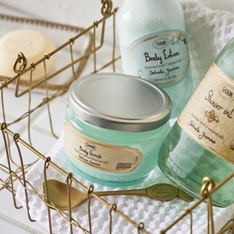 萨邦SABON身体磨砂膏白茶海盐去角质鸡皮沐浴嫩滑肌肤320/600g - 图2