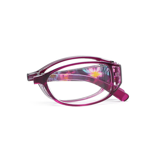 日本进口老花镜女高清折叠便携式老人防蓝光抗疲劳老年老光眼镜女