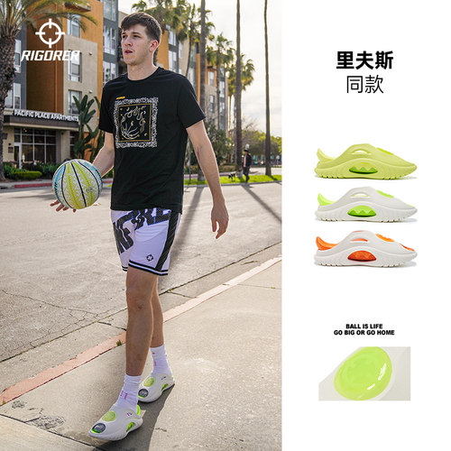 准者游泳拖鞋男防水防滑厚底外穿春季篮球运动拖鞋沙滩鞋男鞋户外 - 图0