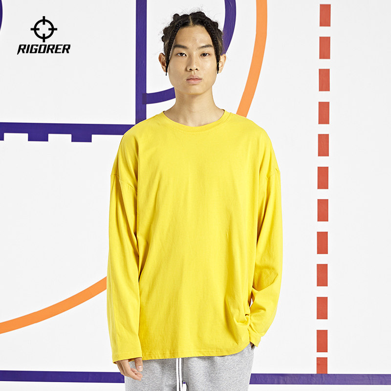 准者运动t恤男美式篮球长袖打底衫跑步休闲宽松圆领套头上衣纯色,淘宝优惠券,粉丝福利购,淘宝优惠卷