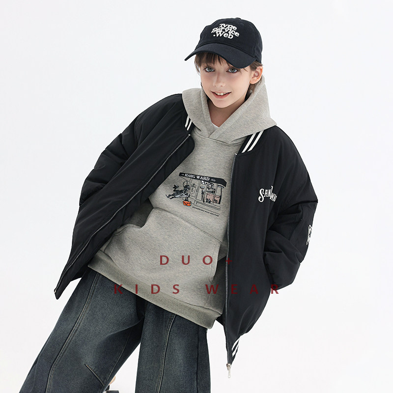 多加潮牌童装男童棉服儿童夹棉外套冬装新款中大童夹克加厚棒球服,淘宝优惠券,粉丝福利购,淘宝优惠卷