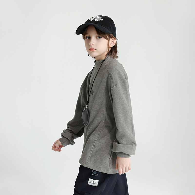 童装男童德绒打底衫2025年秋冬装新款儿童半高领长袖保暖T恤潮,淘宝优惠券,粉丝福利购,淘宝优惠卷