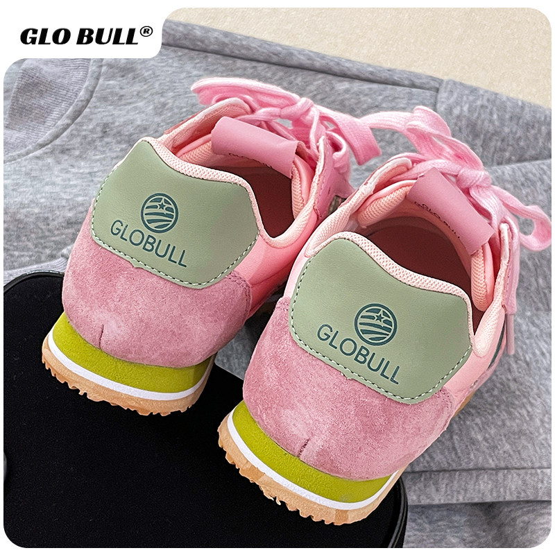 GLO BULL粉色德训鞋女2025新款春秋潮流休闲平底运动鞋阿甘鞋女款,淘宝优惠券,粉丝福利购,淘宝优惠卷
