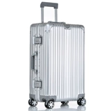 Металлический высококачественный брендовый трендовый небольшой чемодан, алюминиево-магниевый сплав, популярно в интернете, 20 дюймов