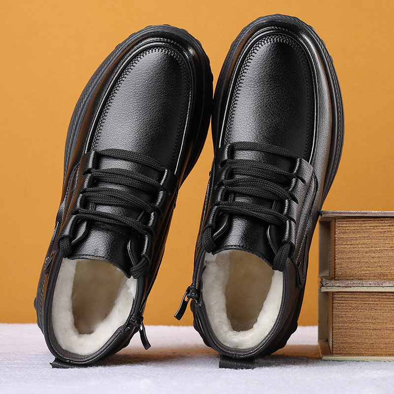 特大码棉鞋男45冬季保暖透气男士棉皮鞋46真皮羊毛47防滑爸爸鞋48,淘宝优惠券,粉丝福利购,淘宝优惠卷