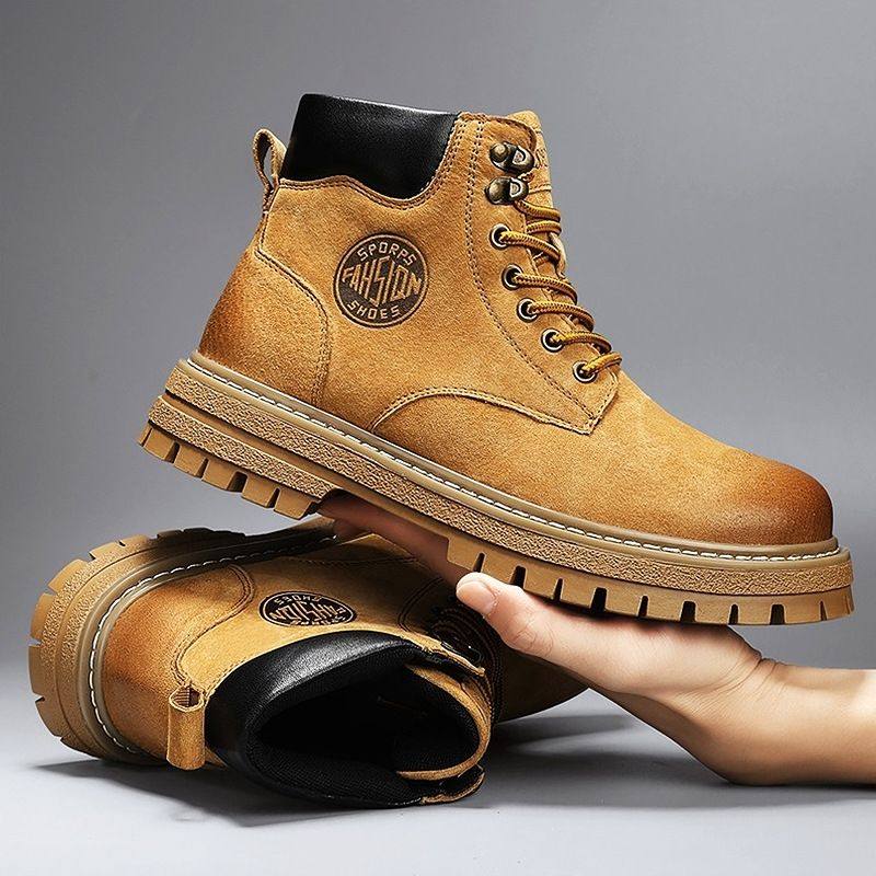 春季特大码男士马丁靴45加肥加宽大黄靴46加绒保暖47英伦风皮靴48,淘宝优惠券,粉丝福利购,淘宝优惠卷