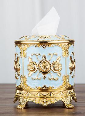 纸巾筒欧式时尚茶几客厅圆桶