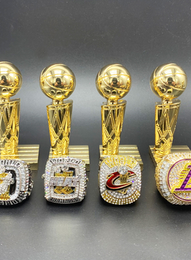 篮球球星科比詹姆斯库里冠军戒指奖杯球衣装裱框相框摆件收藏礼品