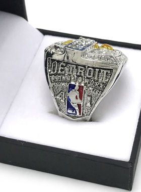 活塞比卢普斯总冠军戒指篮球迷收藏纪念节日生日礼物