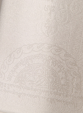 藏式风格非遗工艺厂家钛钢银色唐卡画盒装饰收藏艺术品外壳高档潮