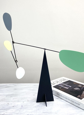 现代北欧风莫兰迪色几何摆件，售