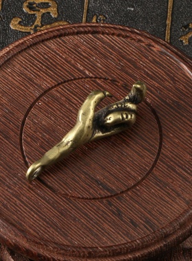 仿古鹰爪黄铜挂饰2501