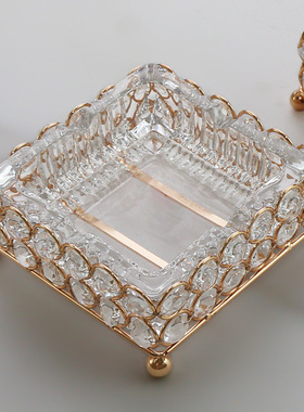 水晶烟灰缸玻璃工艺品，酒店KT