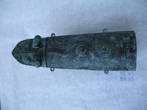 青铜兕觥仿古青铜器龙形觥艺术品 商周龙纹觥摆件 古代罚酒器 - 图1