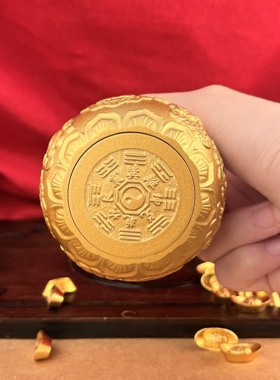 黄铜吸金龙头葫芦招财摆件