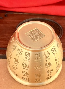 中式黄铜招财聚宝盆摆件