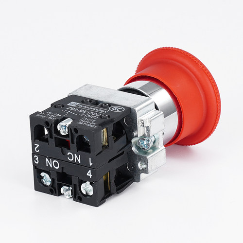 急停按钮 紧急停止开关按钮自锁XB2-BS545 22mm 一开一闭自复位 - 图1