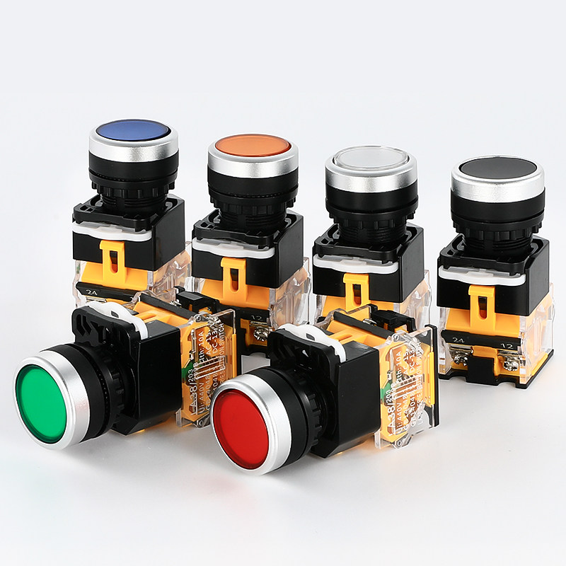 按钮开关LA38-11BN电源带自锁圆形 启动停止自复位点动按压式22MM,淘宝优惠券,粉丝福利购,淘宝优惠卷