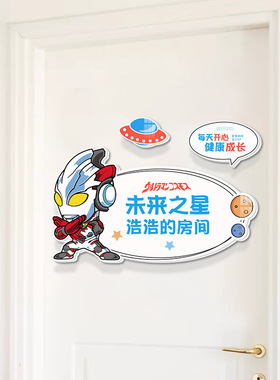 门贴牌创意儿童卧室房间