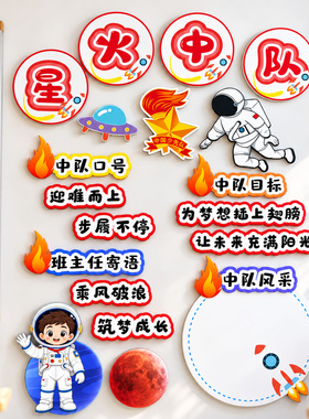 幼儿园小学中队角少先队员环创