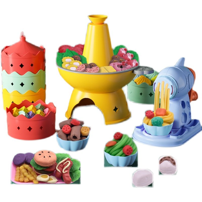 艺启乐国潮火锅面条机小麦彩泥玩具幼儿童橡皮泥模具男孩女孩套装,淘宝优惠券,粉丝福利购,淘宝优惠卷