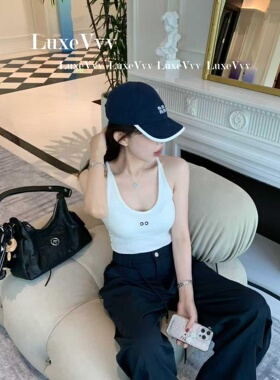 LuxeVvv字母刺绣防晒棒球帽