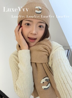 秋冬保暖显脸小刺绣羊绒毛线帽女