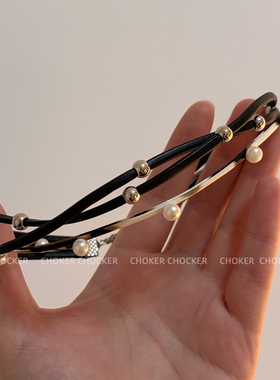 CHOKERCHOCKER甜酷辣妹黑色项链