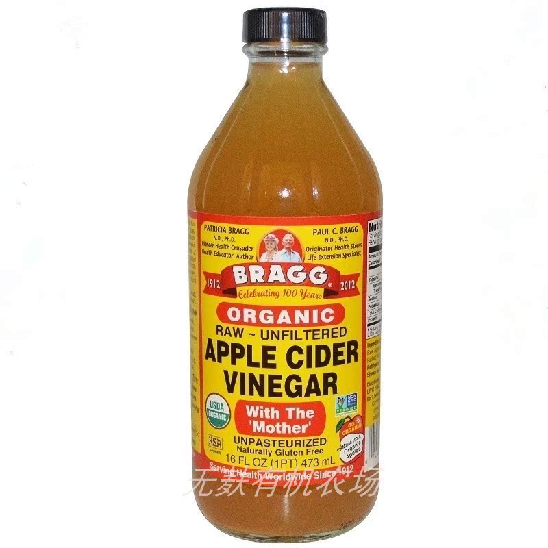 Bragg apple cider vinegar生酮无碳不加糖含酵母酵素苹果醋946ml-图0