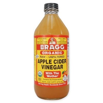 美国Bragg apple cider vinegar生酮纯苹果醋含醋母酵素冲饮无糖 - 图0