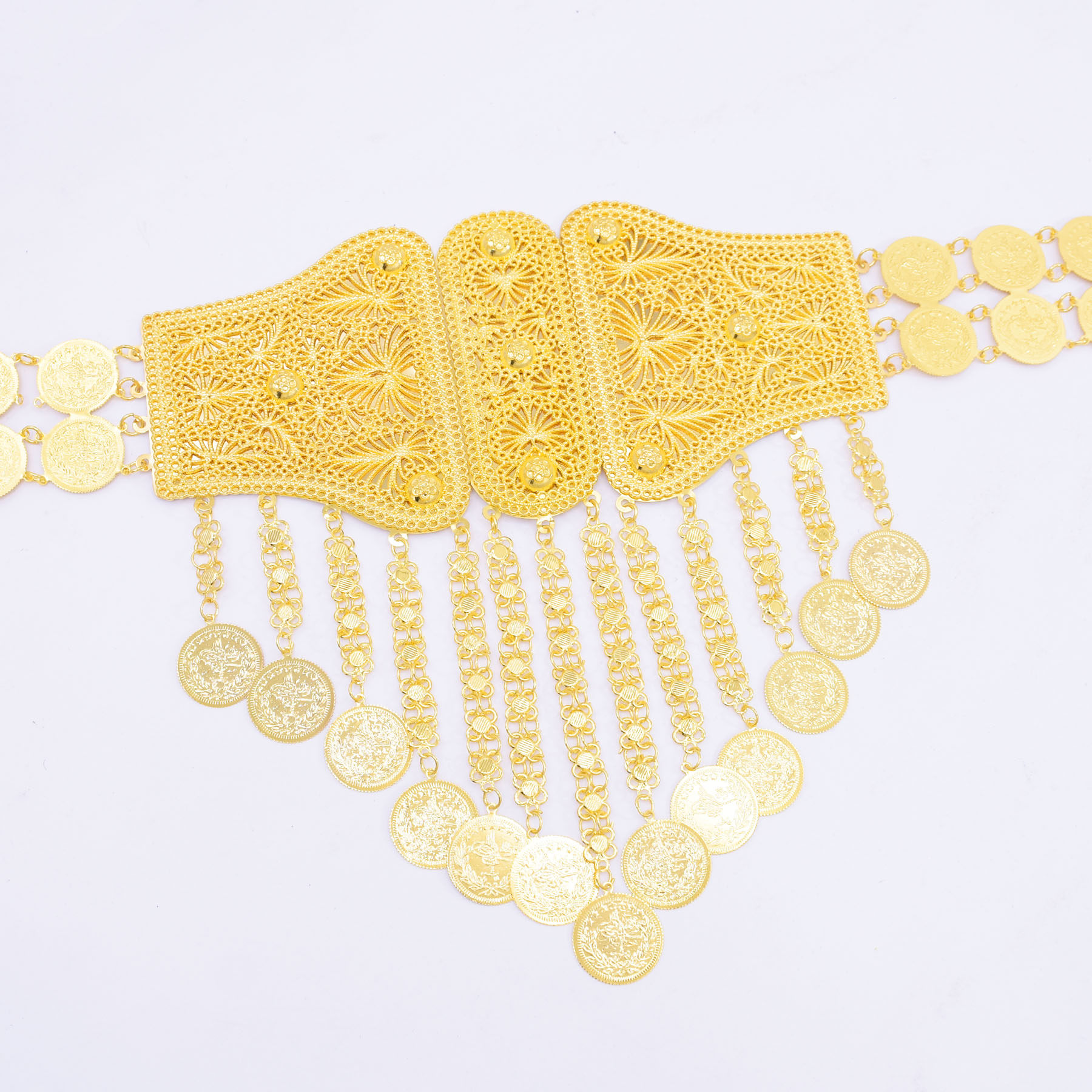 金色钱币流苏腰链女重工身体链肚皮舞中东迪拜阿拉伯腰带节日配饰,淘宝优惠券,粉丝福利购,淘宝优惠卷