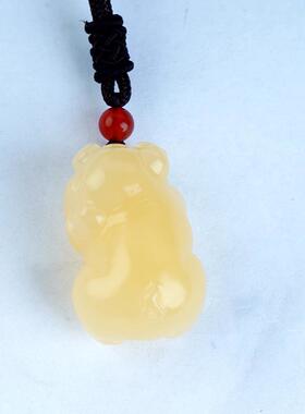 十二生肖玉坠挂件立体生肖猪吊坠