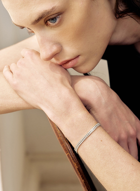 SAGA/世家星迹双生手链2026年新款高颜值双排镶钻款时尚女士手链