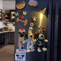 Palm Door Dog Table Lamp Magnetic Suction Fridge Stick suit paired with Mickey Entrance Door Home Bear Home Bear House Decoration Patch Containing box