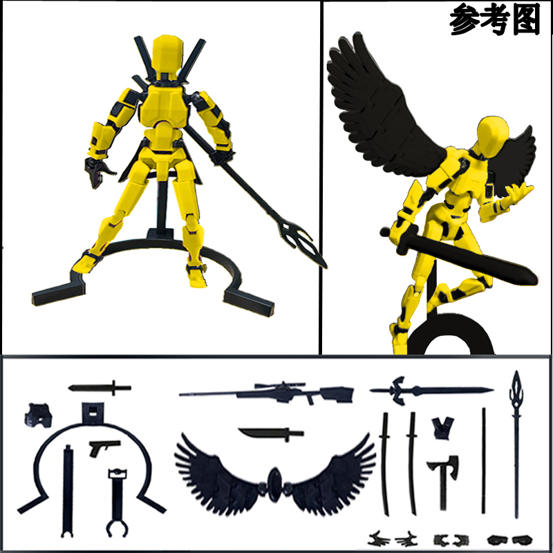 抖音同款Dummy幸运13diy手工全关节可动人偶手办拼装玩具模型摆件 - 图1