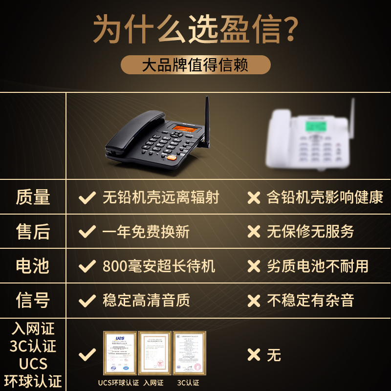 盈信全网通4G插卡无线电话机座机电信移动联通广电家用办公固话 - 图2