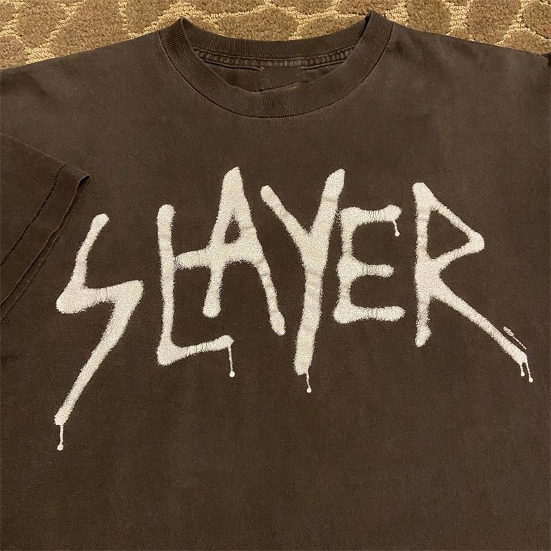 Slayer金属摇滚乐队oversize潮牌短袖美潮重磅vintage男女情侣T恤,淘宝优惠券,粉丝福利购,淘宝优惠卷