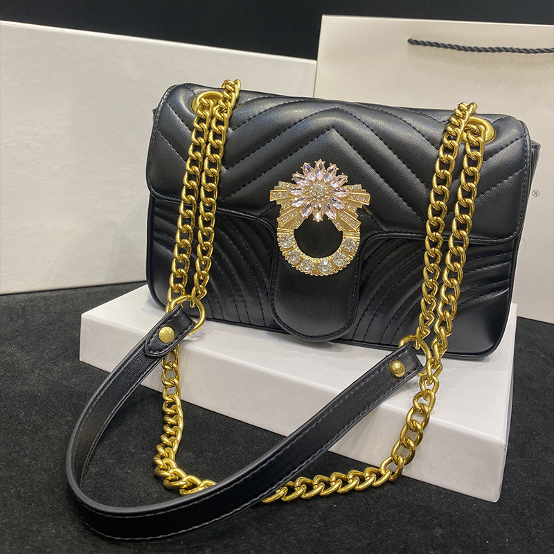 马蒙包2025新款包包女士水钻女包斜挎包女链条小香风仙女白色百搭,淘宝优惠券,粉丝福利购,淘宝优惠卷