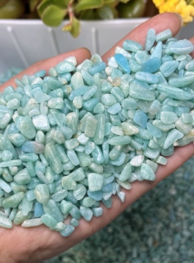 天河石碎石DIY许愿瓶滴胶配石